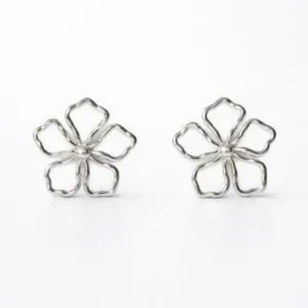 Silver Bloom Earrings (9705)